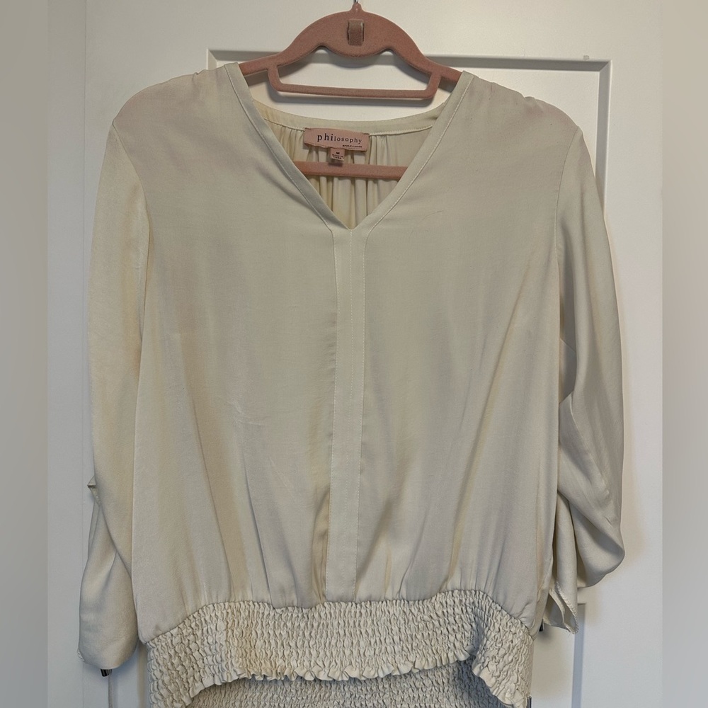 Philosophy Cream Blouse